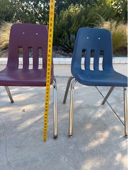 Virco 9018 School Chairs – Blue & Burgundy – $20 Each