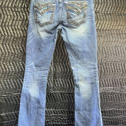 Miss me woman’s blue jeans size 27 signature boot