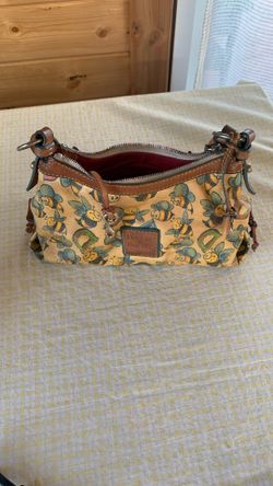 Vtg Dooney & Bourke Small Shoulder Bag, Yellow 