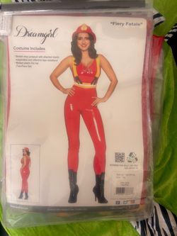 Fire fighter woman costume