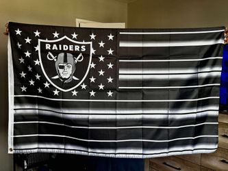 Raiders American Flag