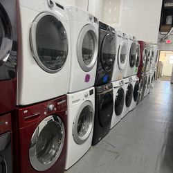Front Load Set Washer And Dryer Electric In Excellent Condition Prices, Starting At $550