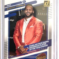 2021 Panini-Donruss Football Highlights Aaron Donald 