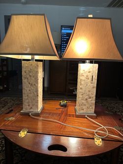 Mother‑of‑Pearl Mosaic Table Lamp