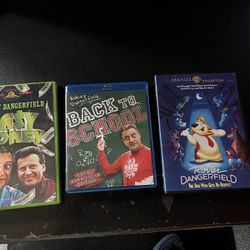 Rodney Dangerfield dvd/Blu ray Collection Easy Money//Back To School//Rover Dangerfield