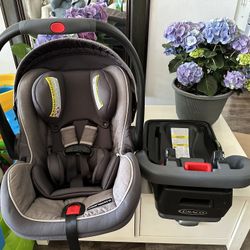 Baby Car Seat And Base + Cover