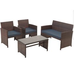 Box Sealed 4pc And 3pc Patio Outdoor Furniture 