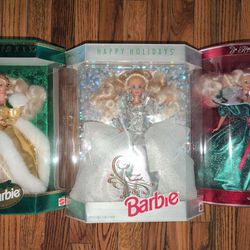 New in Box Holiday Barbie Dolls