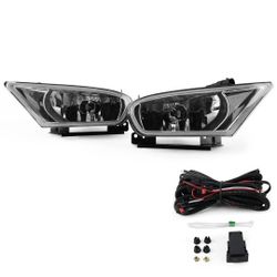 RP Remarkable Power, LED Fog Light for 2005 2006 2007 Odyssey Chrome DRL Fog Light with LED Light Bulbs and Wiring Harness& Clear Lens Kit FL12235
