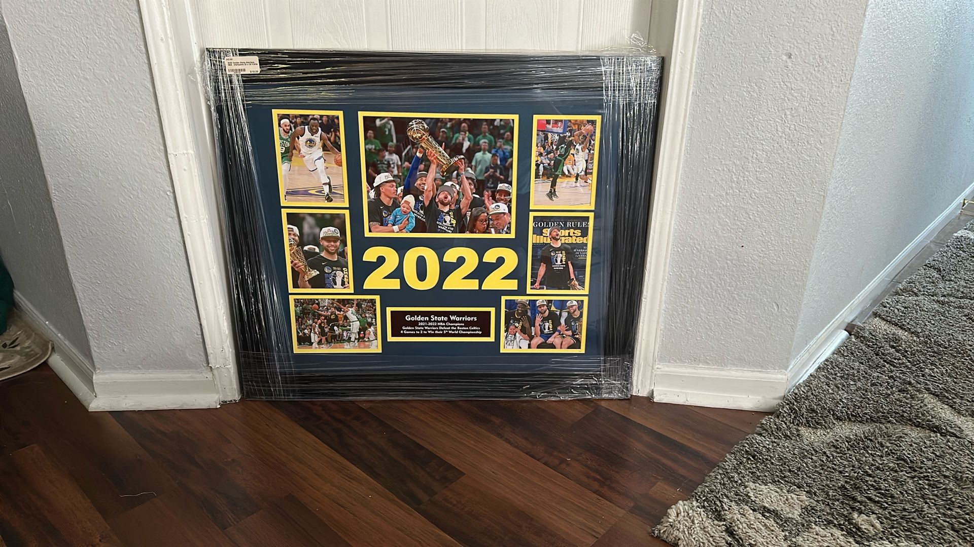 2022 Golden State Warriors, Nba World Champions 20 X 24”  Double Matted Frame  $ 50.00