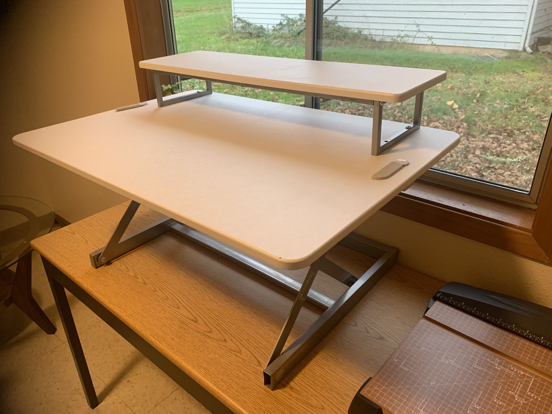 White Standing Desk