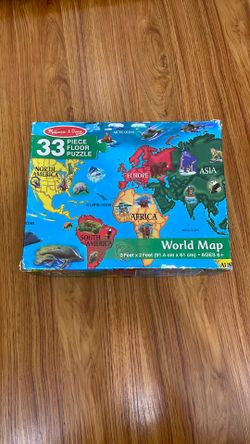 World Map Floor Puzzle