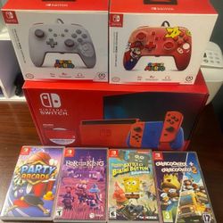 Nintendo Switch Mario Red Bundle NEW
