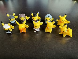 Costume Pikachu Mini Figurines - Halloween 10pc Set