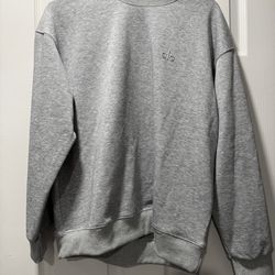 Alo gray crewneck sweater