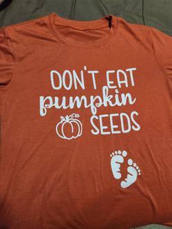 Maternity Pumpkin Shirt
