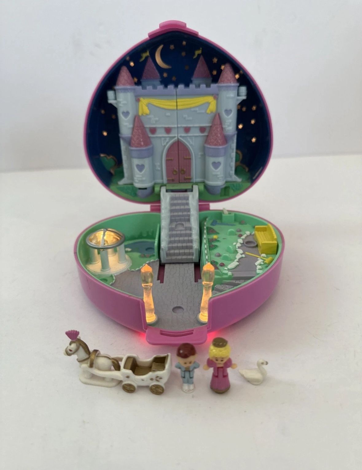 Polly Pocket Vintage Bluebird Toys 1992 Starlight Castle Playset Complete WORKS