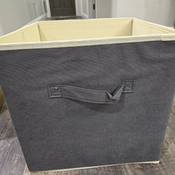6 Gray Foldable Storage Cubes Organizers 13 x 13 inches