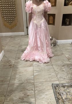 Quinceanera pink gown