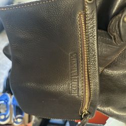  Caterina Lucchi Brown Leather Boho Satchel