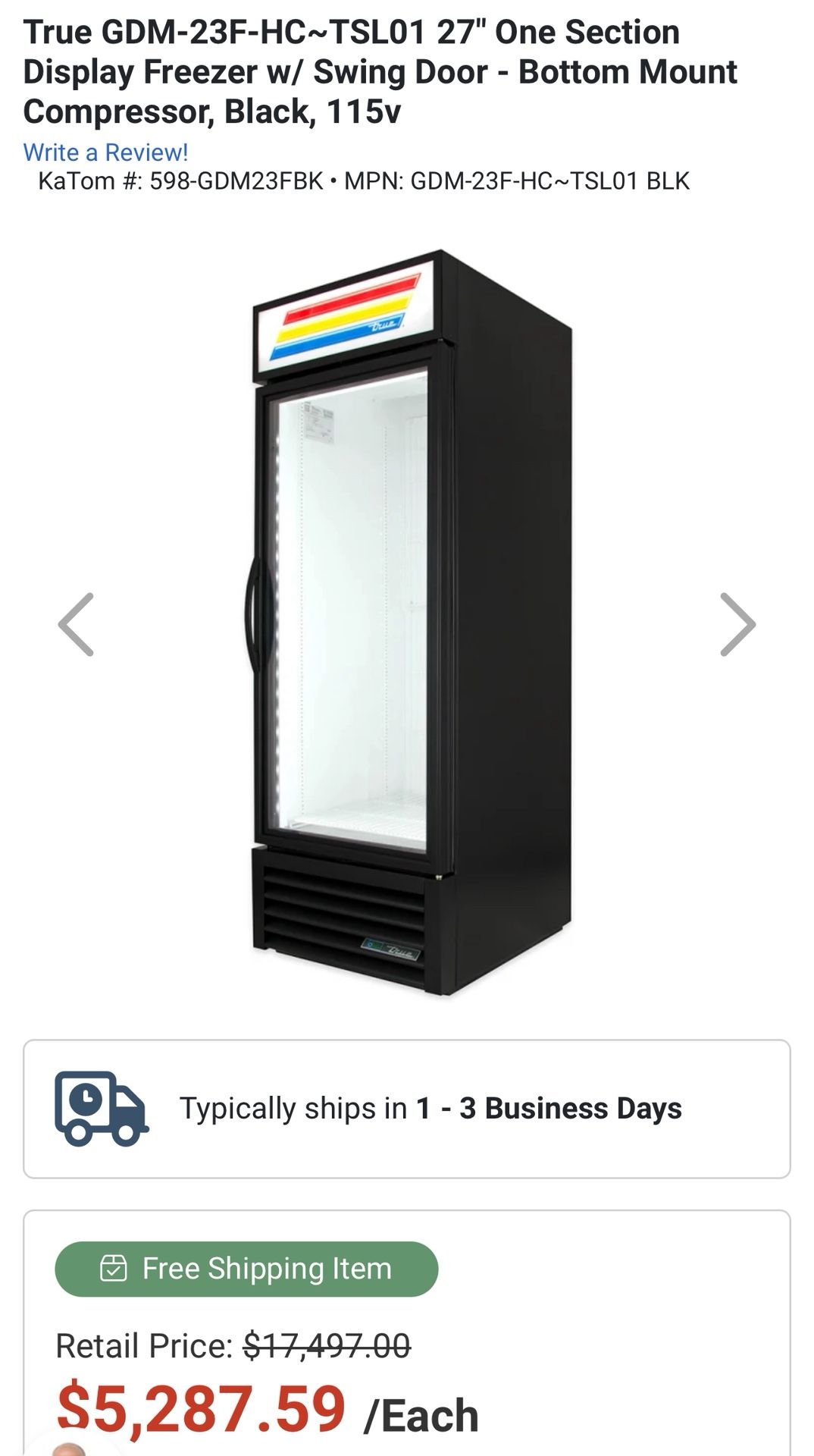Commercial Freezer