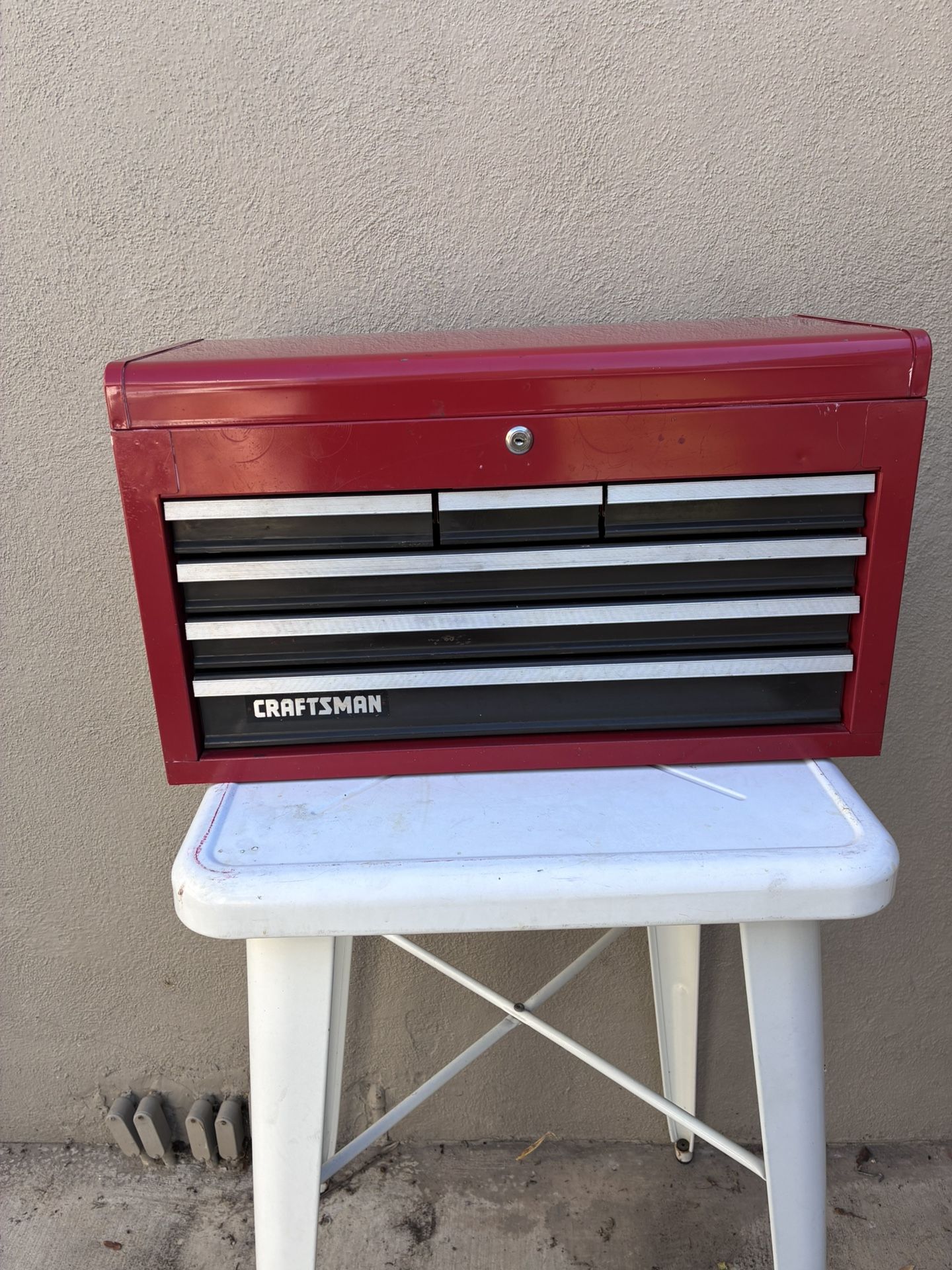 Vintage Craftsman Six Drawer Tool Box