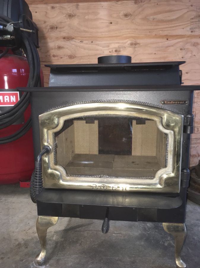 Lopi Endeavor woodstove used completely rebuilt brass door and legs for Sale  in Sublimity, OR - OfferUp