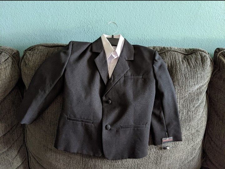 Toddler Suit Jacket and Shirt 5t