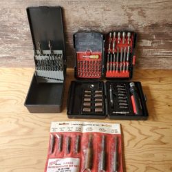 Milwaukee Craftsman Husky Drill Bit Set Mini Ratchet for Sale in