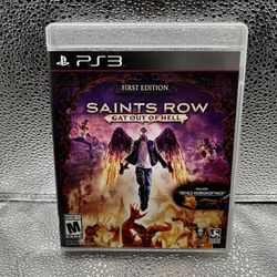 Saints Row Gat Out Of Hell First Edition Sony PlayStation 3 PS3, TESTED & WORKING!