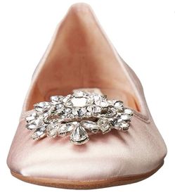 Bagley Mischka Women's Light Pink Wedding Bianca Ballet Flat