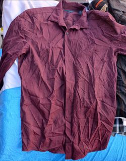 Men's Plaid Button-Up Long Sleeve Shirt