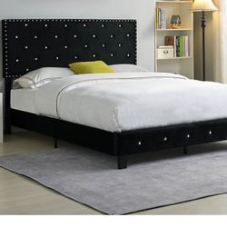 Brand New Black Full Size Bed Frame With New Mattress/Fast Delivery