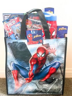 Spider-Man Gift Basket Bag for Birthdays, Easter, Christmas or Just Gift Giving
