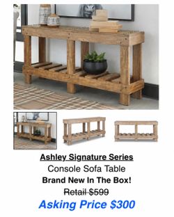 Ashley Signature Series Console Sofa Table