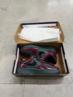 Nike Air Force 1 '07 LV8 Burgundy & Green Sneakers