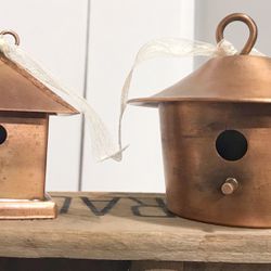 Mini Copper Birdhouses