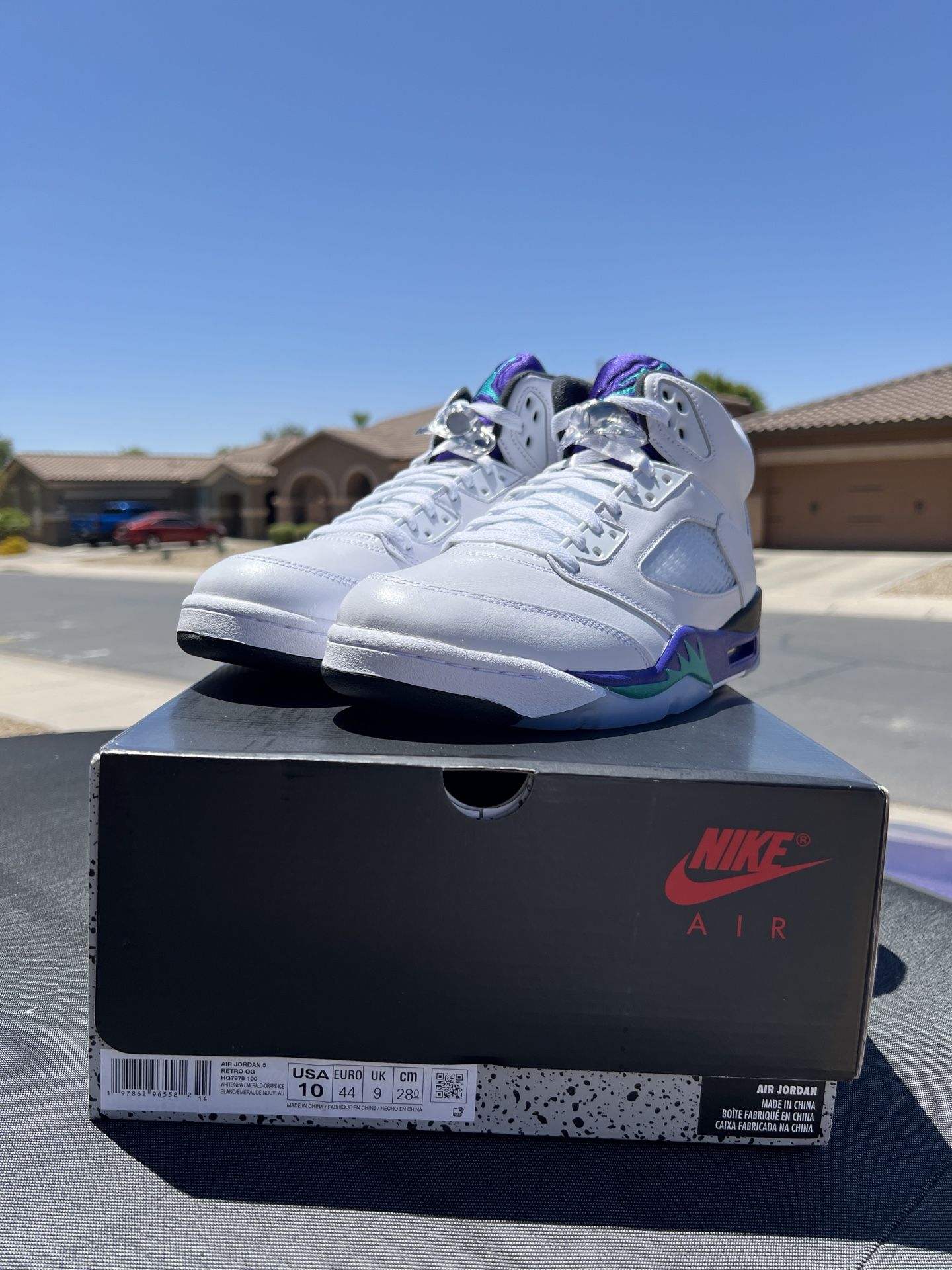 Jordan 5 Grape 2025 Brand New In Box