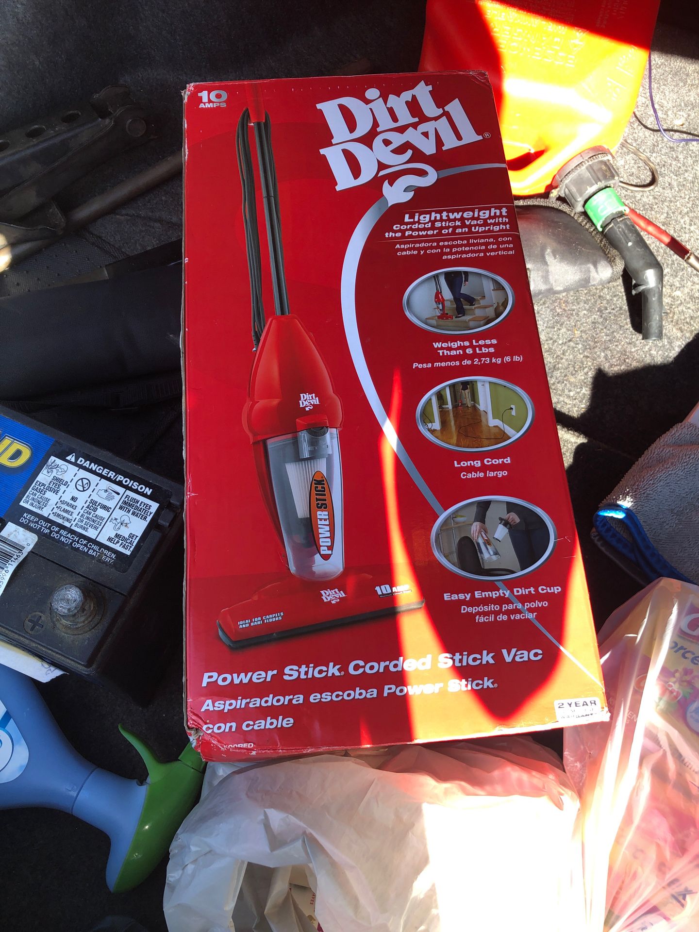 Dirt devil power stick corded stick vac