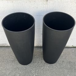 Round Tall Planter for Indoor or Outdoor