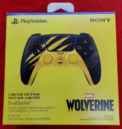 Sony Dualsense Wireless Controller For Sony PS5 - Marvel's Wolverine Battle Yellow Limited Edition - Playstation 5 - with Original Box - Working 