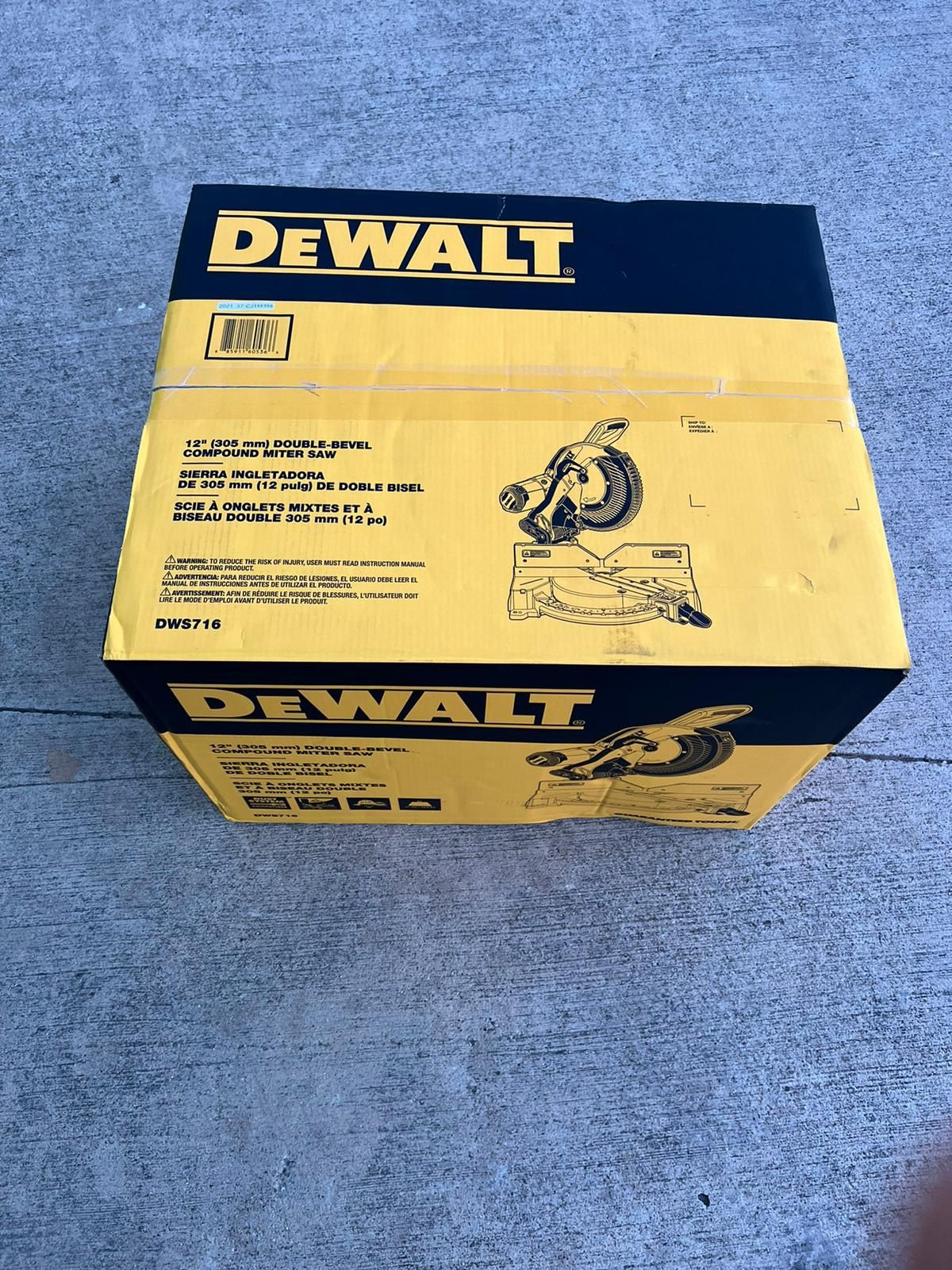 Dewalt Miter Saw 12” New Nuevo $250