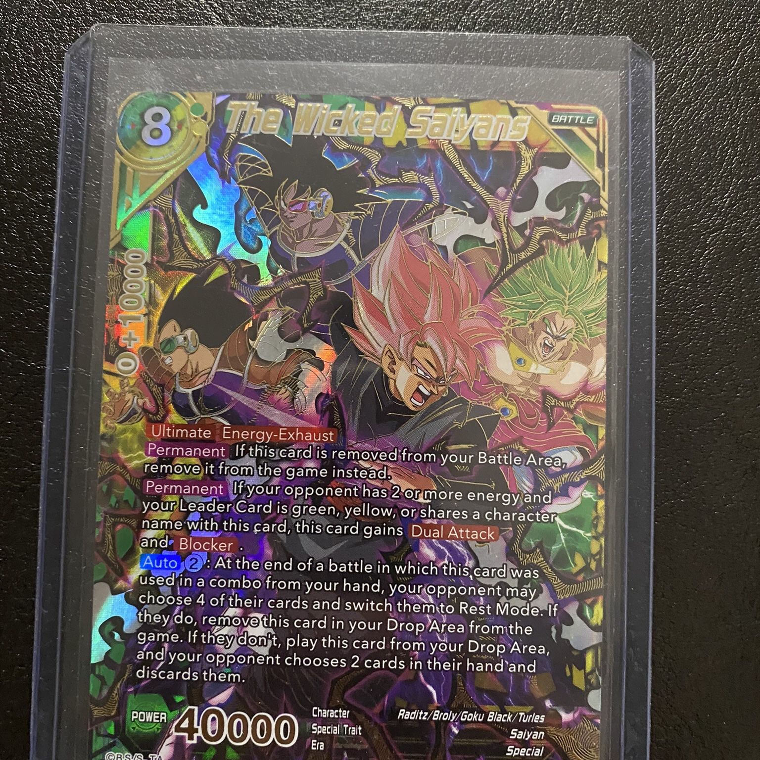 dragon ball super card game bt15 BT15-154-SCR - Les Saiyans flamboyants