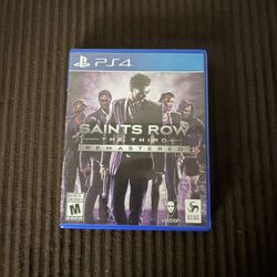 Saints Row: The Third Remastered for the PlayStation 4.  