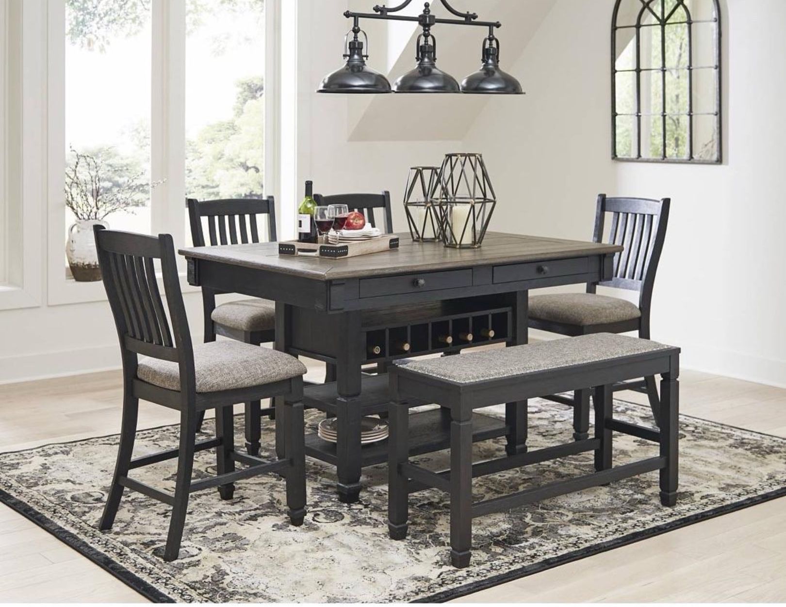 Ready To Go 6 Pcs Dining Table -high Top
