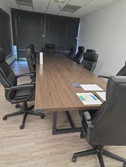 Huge Conference Table With CHAIRS