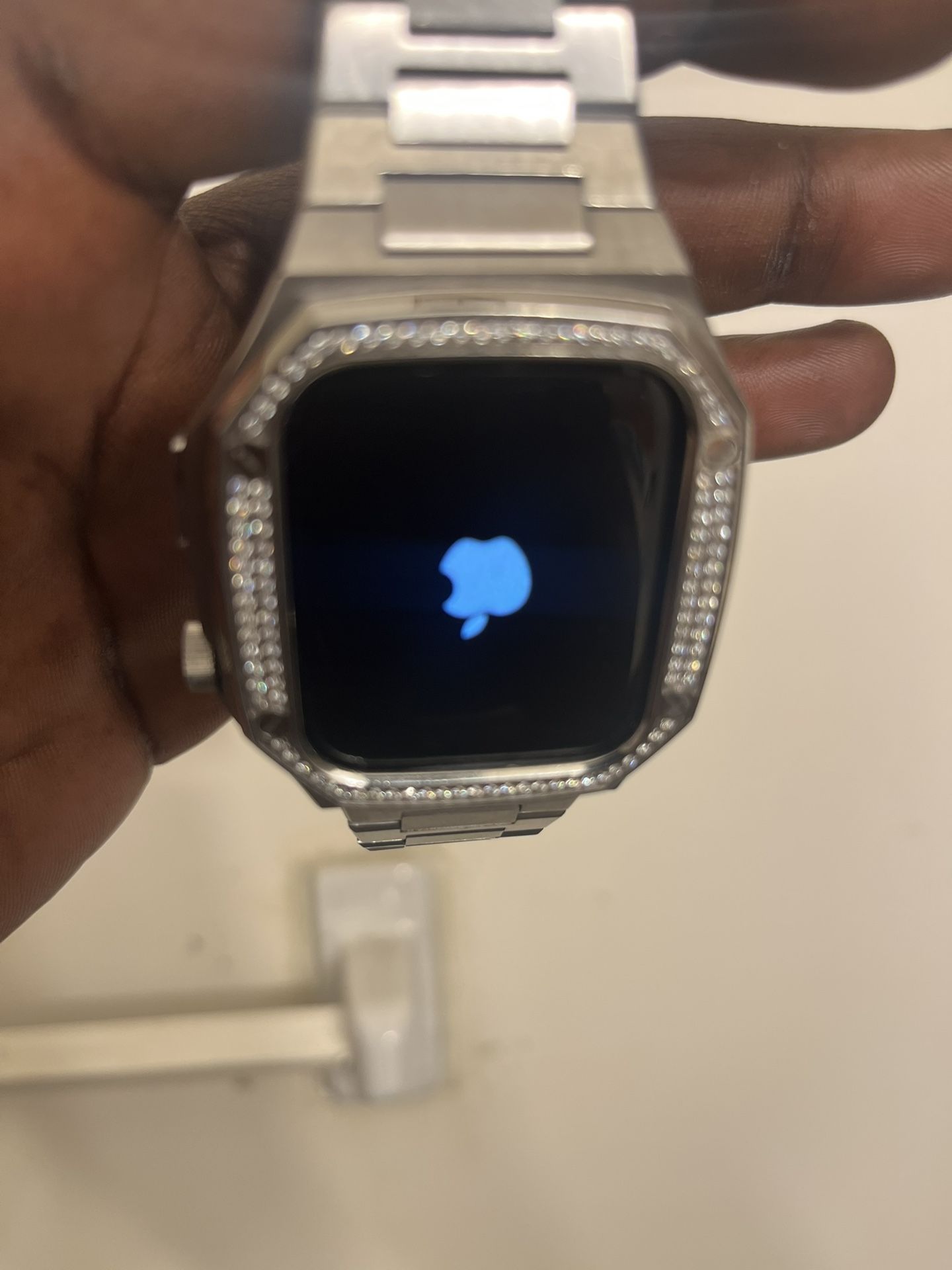 Iced Out Moisinette Band And Apple Watch