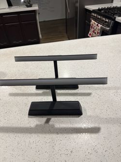 Set of 2 Modern Black LED Picture / Art Display Lights