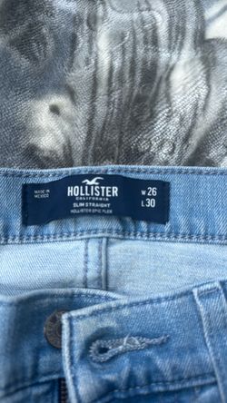 Hollister Men’s Slim Straight Jeans – Light Wash – 26x30