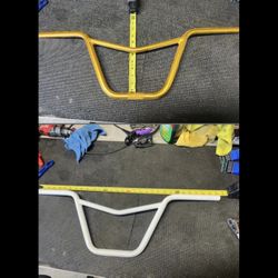 BMX Handlebars  White Bars Only 